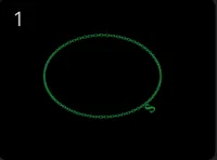 Collier chaîne imprimé d'une pièce — photo 2