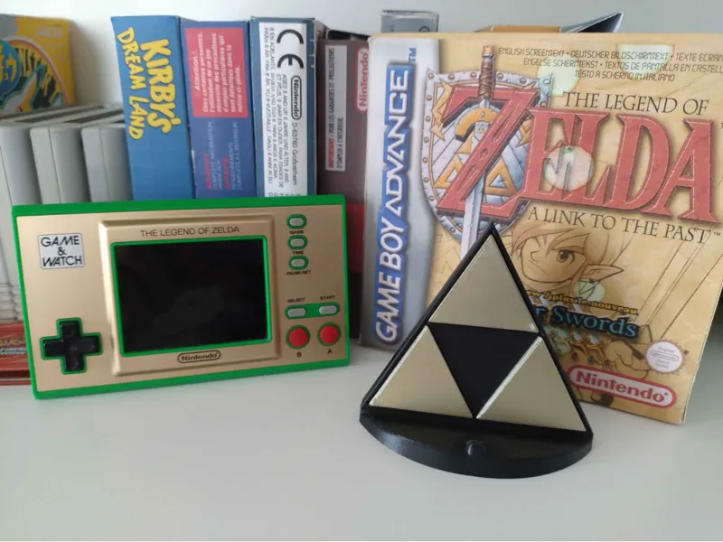 The Legend of Zelda Triforce Stand for Game&Watch