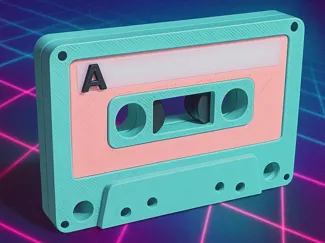 Audio Cassette - Tape Fidget Slider 