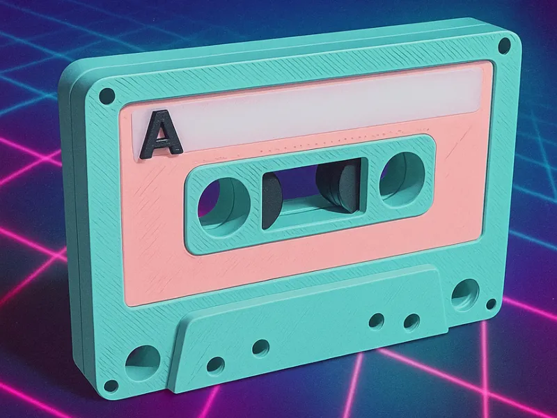 Audio Cassette - Tape Fidget Slider 