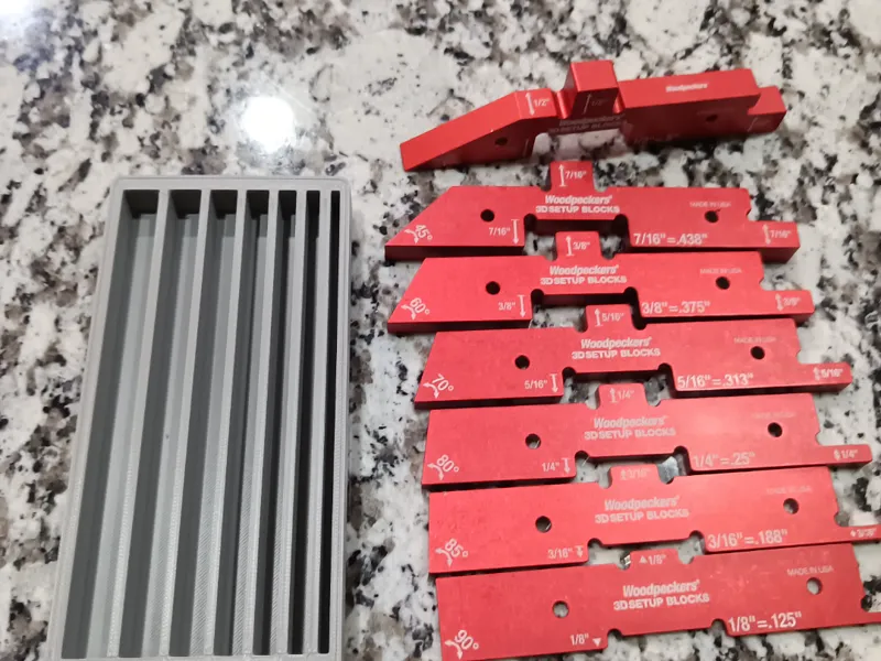 Grid Tray for Woodpecker's 3D Setup Blocks