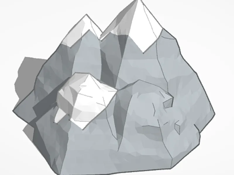 low polly mountain