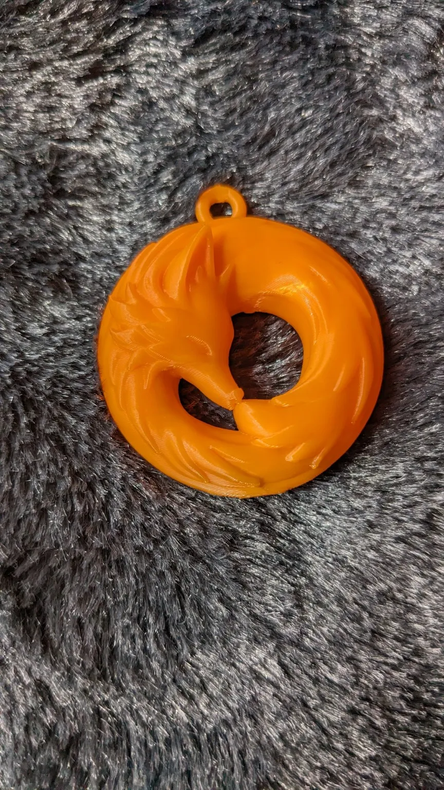 Sleeping Fox Pendant view 2