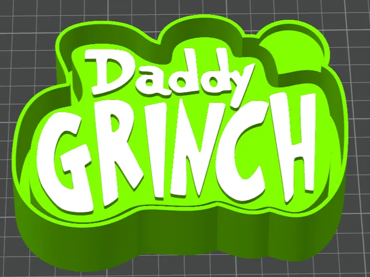Daddy Grinch Freshie Mold