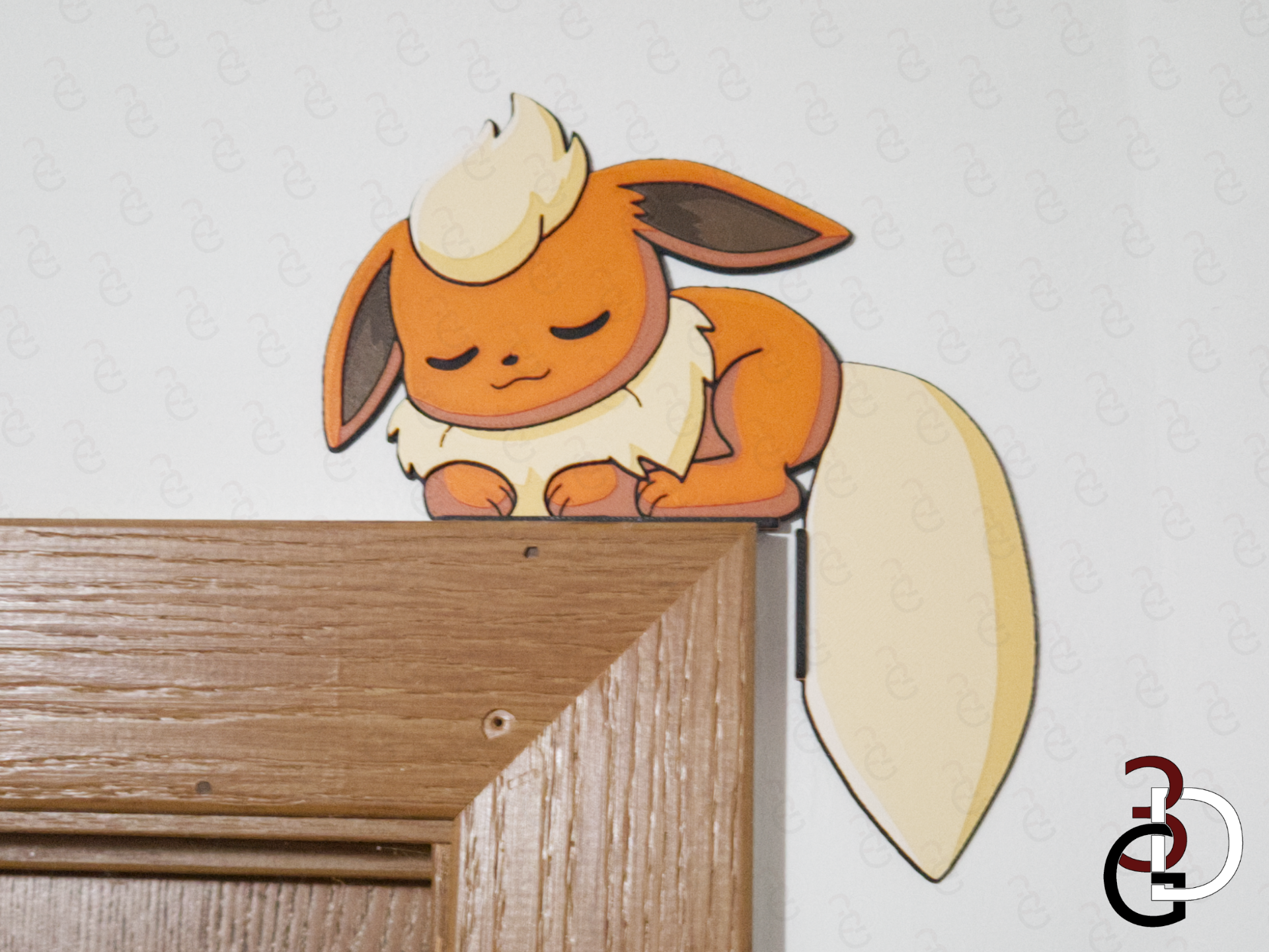 Sleeping Flareon Corner Decor