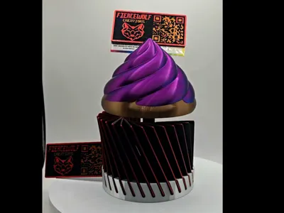 Cupcake business card holder