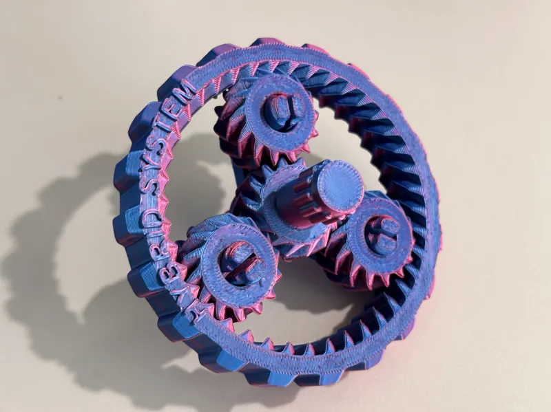 キャリア付き遊星歯車玩具　planetary gear fidget toy