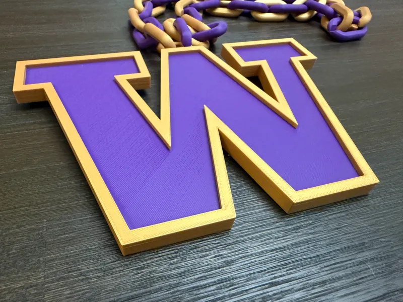 Washington Huskies Logo for Oversized Necklace