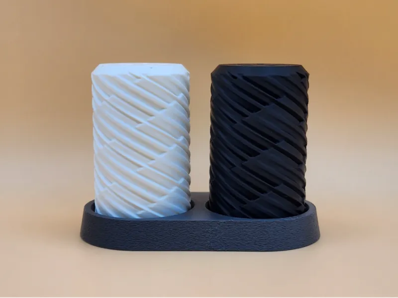 Modern Textured Salt and Pepper Shaker Set