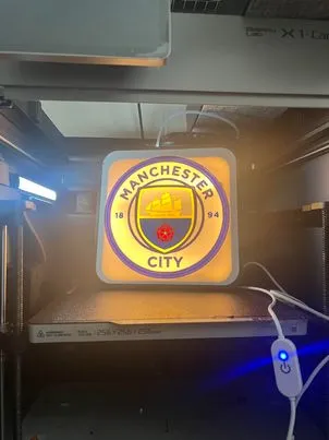 Manchester City Lightbox by Love Prints MakerWorld