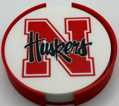 Nebraska Cornhuskers Coaster Set (4)