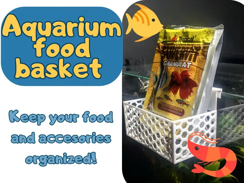 Aquarium Fish / Shrimp Food Basket Organizer 