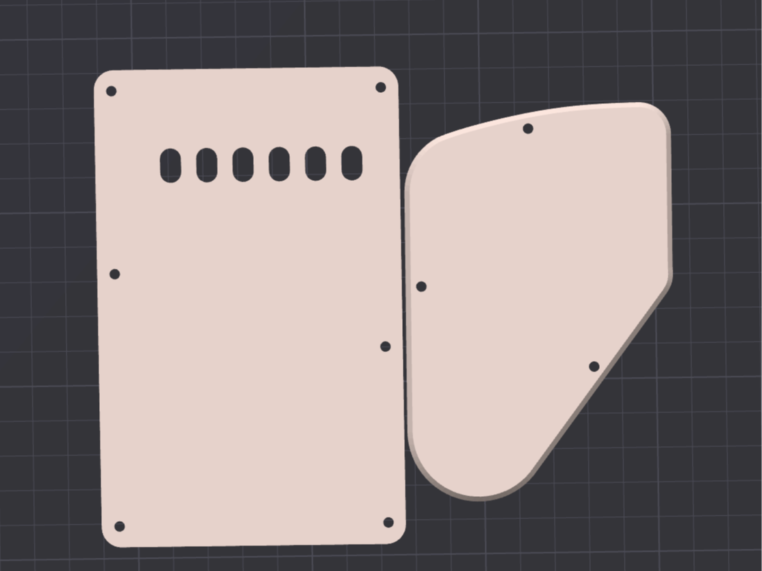 Yamaha Pacifica 112V Backplate and Control Plate