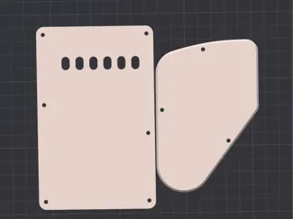 Yamaha Pacifica 112V Backplate and Control Plate
