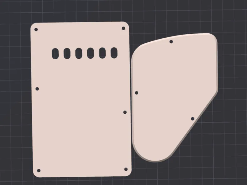 Yamaha Pacifica 112V Backplate and Control Plate