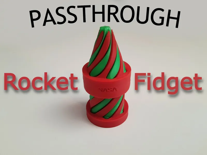 Rocket spiral passthrough fidget