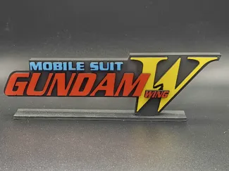 Mobile Suit Gundam Wing Logo Standee