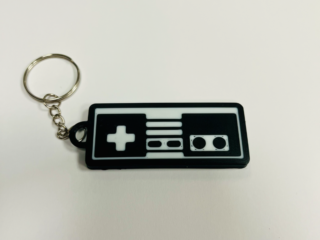 Nintendo-inspired controller keychain