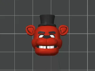 Freddy Fazbear brick man head