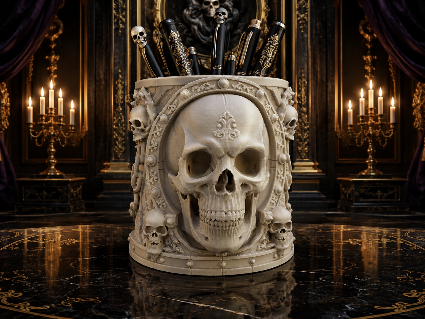 Six Skulls - Desk-Organizer 