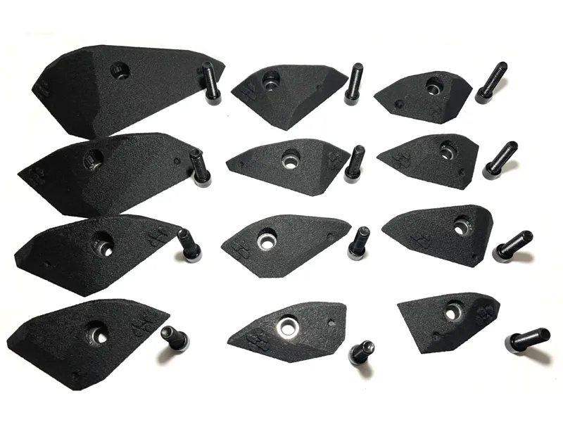 Rock Climbing Hold Set - Low Poly Incut Crimps