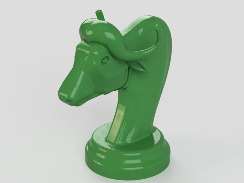 Buffalo pawn for boardgames