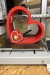 0.2mm layer, 2 walls, 15% infill Heart without Text