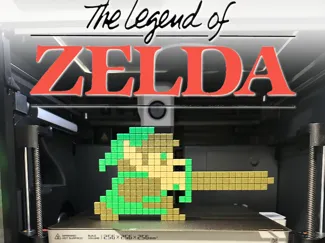 The Legend of Zelda: Sword Link 8-Bit Pixel Puzzle