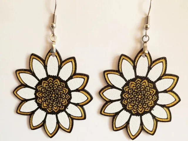 Elegant Mandala Flower Earrings