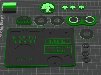 command zone plate forest theme