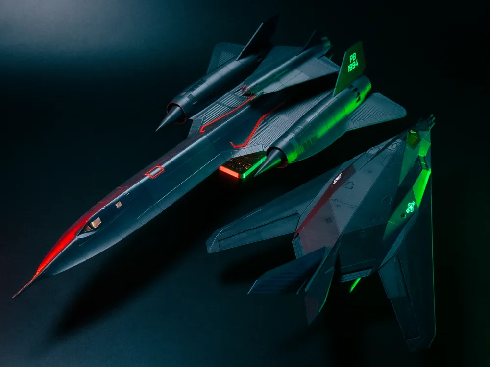 F-117 + SR-71 - Shadow Operations Squadron - Free 3D Print Model