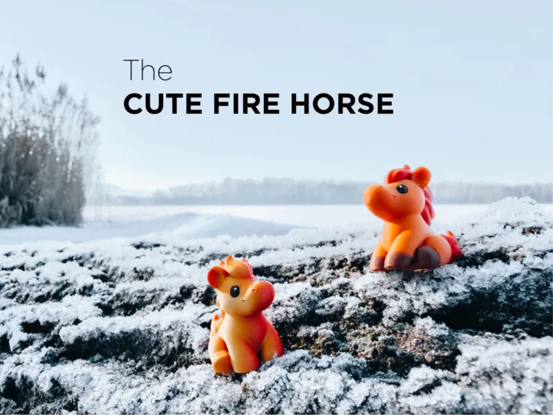 The Cute Fire Horse / Decoration and Keychain