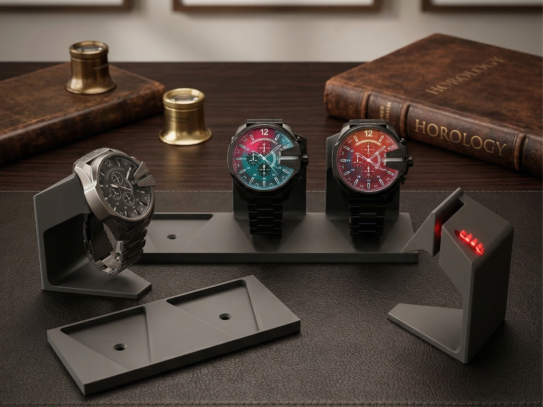 Watch Display with Lock & Mounts (made for Diesel)