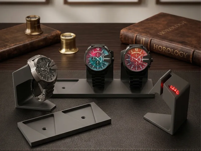 Watch Display with Lock & Mounts (made for Diesel)