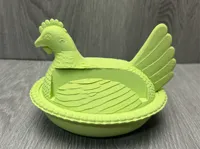 Porte-cartes de visite poule sur son nid — photo 2