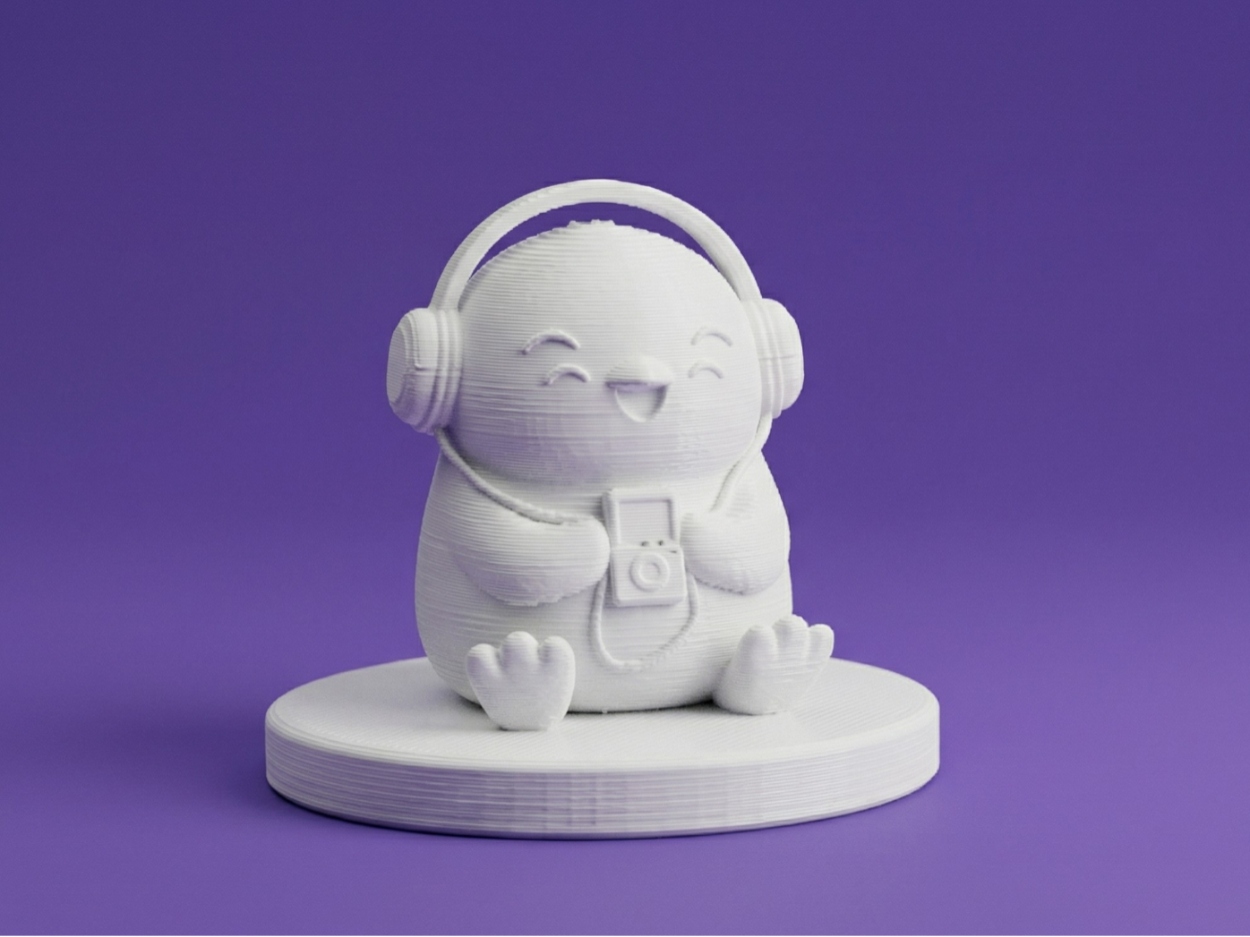 Cute Music Buddy with Headphones – Chill Figurine
