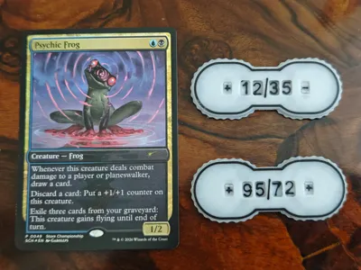 MTG counter from 0/0 to 99/99