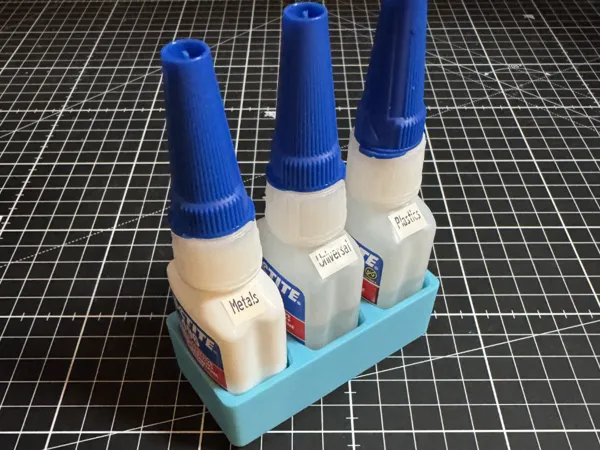 Bac Gridfinity pour tubes de colle Loctite 20 g