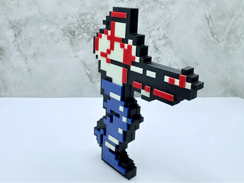 Contra | Retro Arcade/NES Figurines | Voxel Art