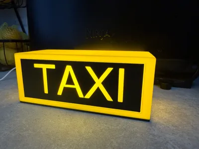 TAXI LED Light, Lamp, bedside light, Fathers day