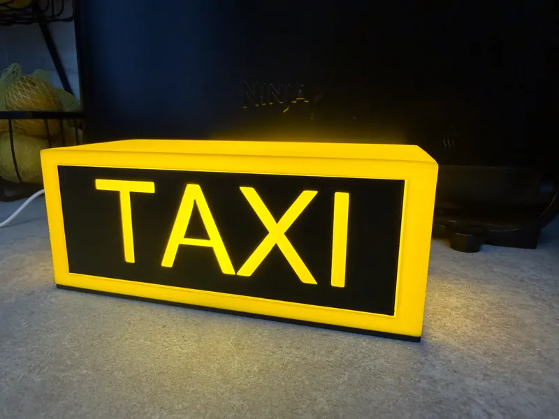 TAXI LED Light, Lamp, bedside light, Fathers day