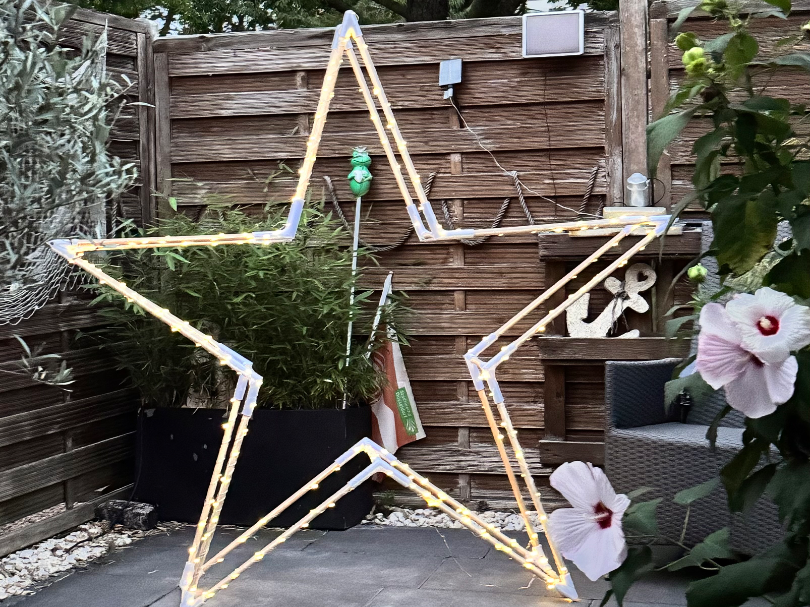 3D Stern XXL Weihnachtsdeko KIR Kabelkanal - 1