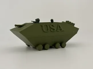 Amphibious military vehicle for army men
