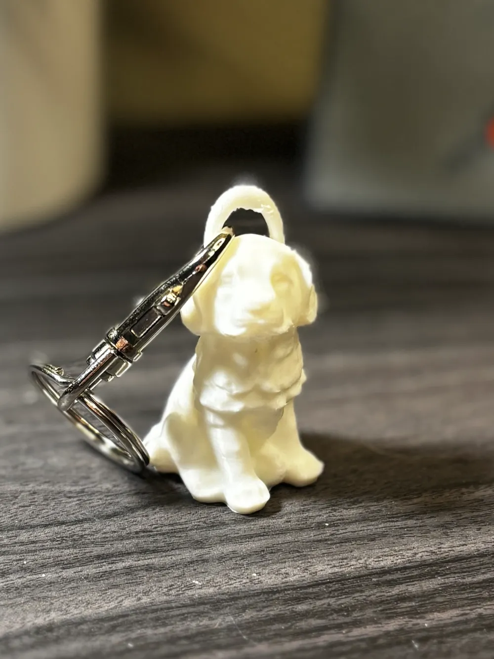 Golden Retriever Puppy Keychain Remixed by JKS 3D - MakerWorld