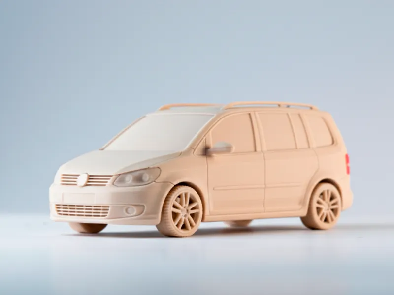 Volkswagen Touran 2009-2015 3D Car Model