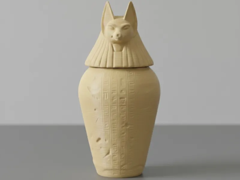 Vaso Canopo Anubis