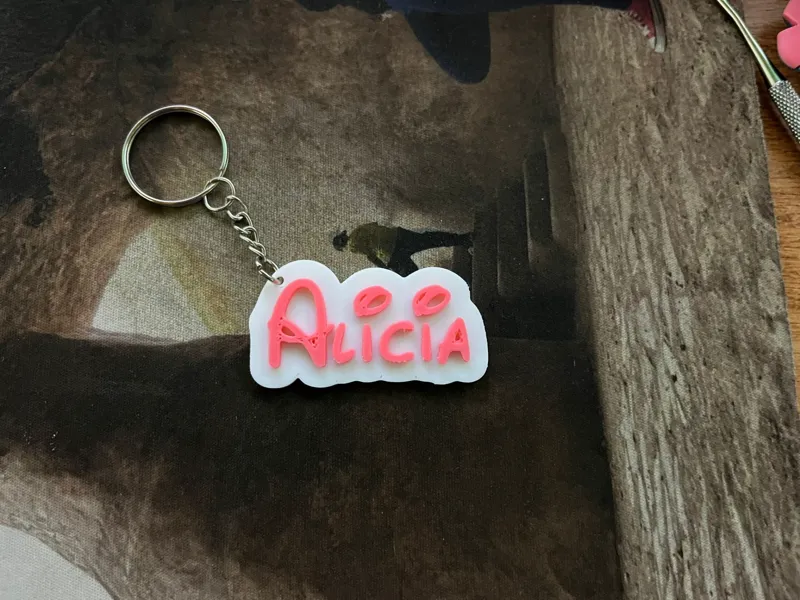 Llavero con el nombre de Alicia
