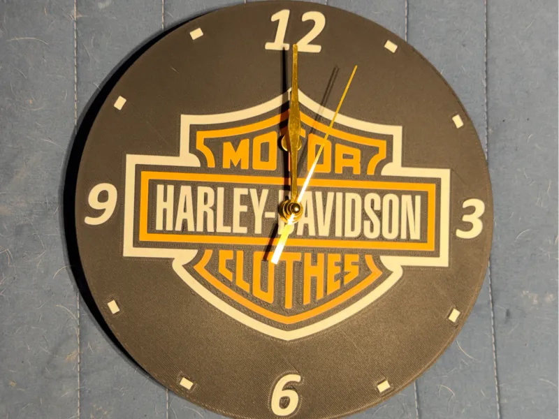 harley davidson clock