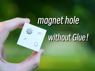 Negative part for magnet holes