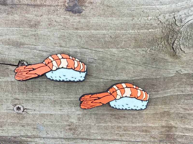 shrimp nigiri barrette / charm piece